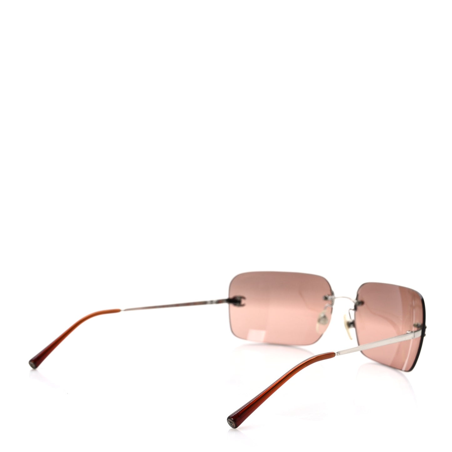 Metal CC Logo Sunglasses 4017 Brown