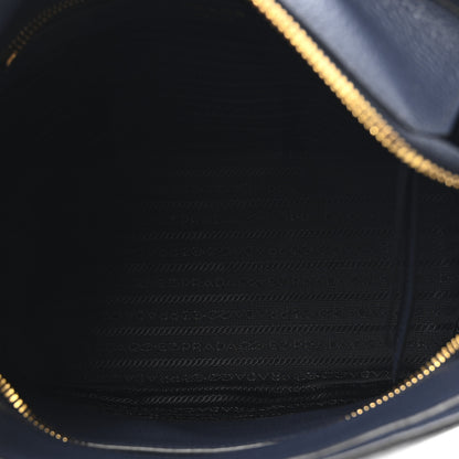 Prada Vitello Phenix Logo Hobo Bluette 4 of 8