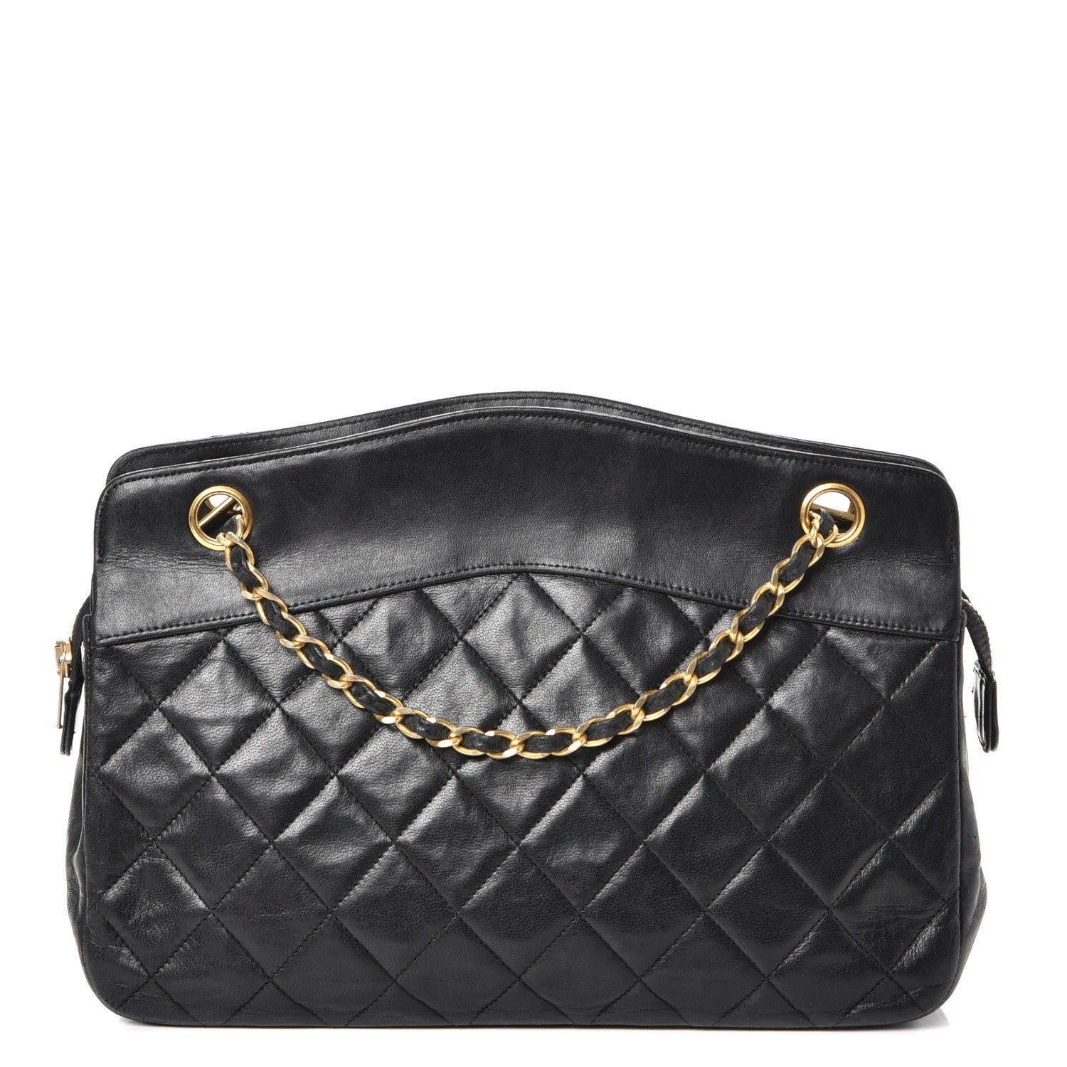 Chanel Lambskin Quilted Shoulder Bag Black 1 of 8