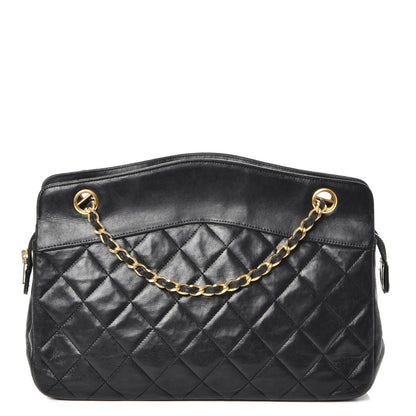 Chanel Lambskin Quilted Shoulder Bag Black 1 of 8