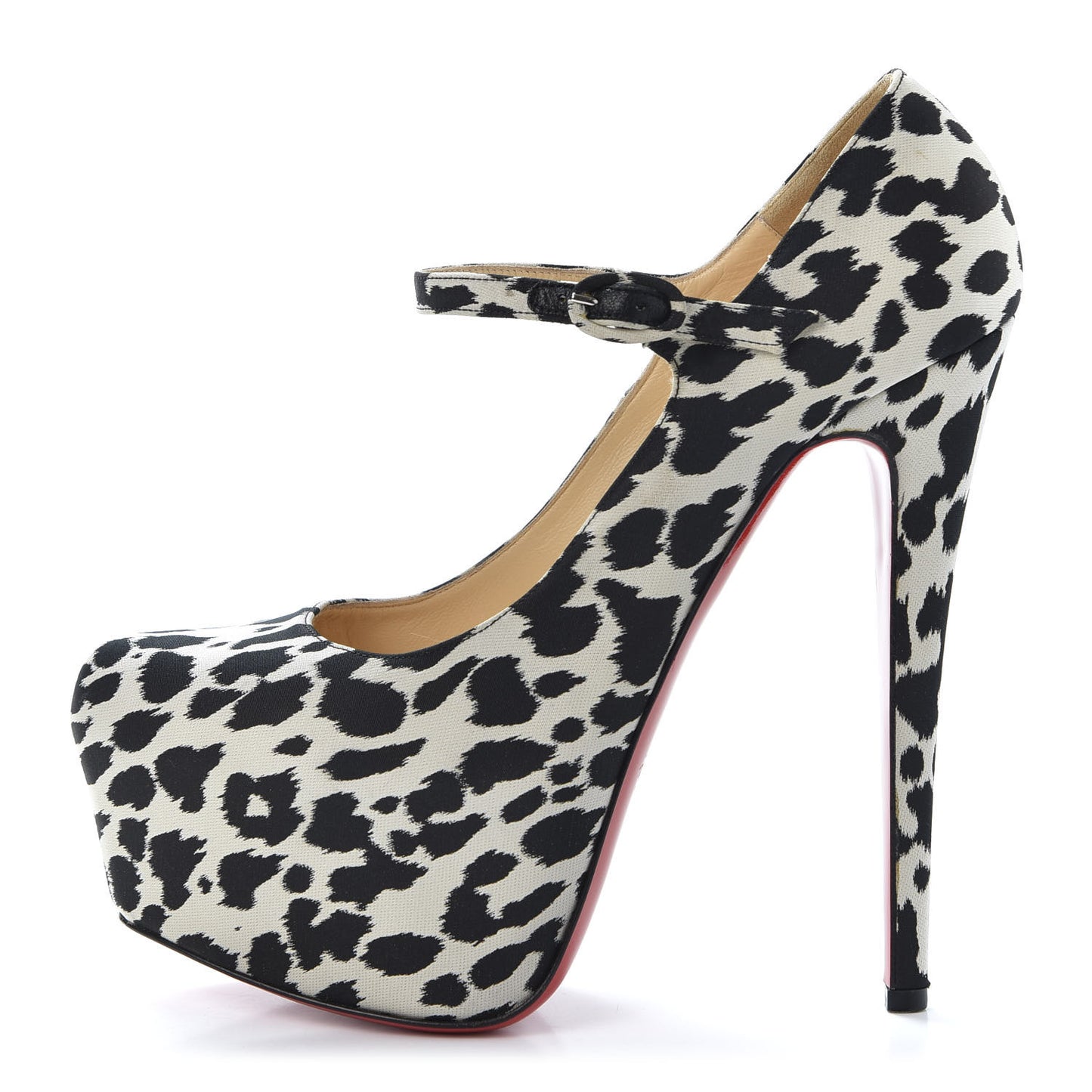 Tissu Leopardino Lady Daf 160 Pumps 39 Black White
