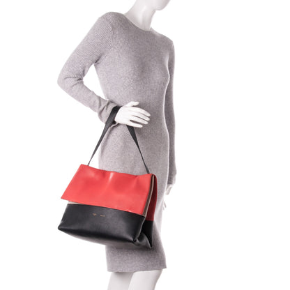 Celine Calfskin All Soft Shoulder Bag Vermillion 2 of 10