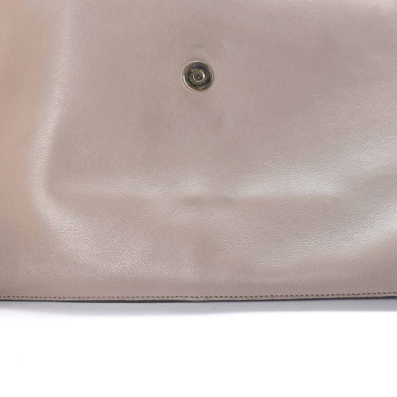 Chloe Calfskin Suede Medium Faye Shoulder Bag Motty Grey 14 of 23