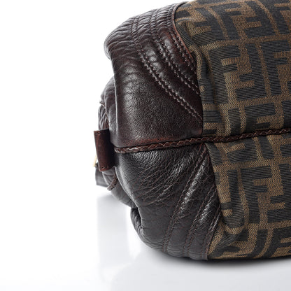 Fendi Zucca Nappa Nuvolata Vitello Tortuga Spy Bowler Tobacco Moro 5 of 10