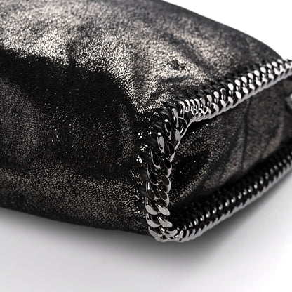 Stella McCartney Metallic Shaggy Deer Small Falabella Tote Black 8 of 9
