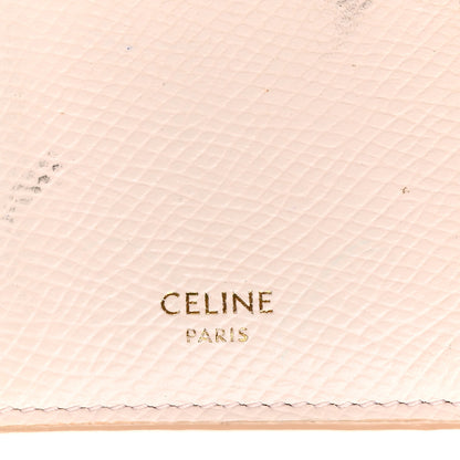 Celine Grained Calfskin Zipped Card Holder Pink 6 of 12