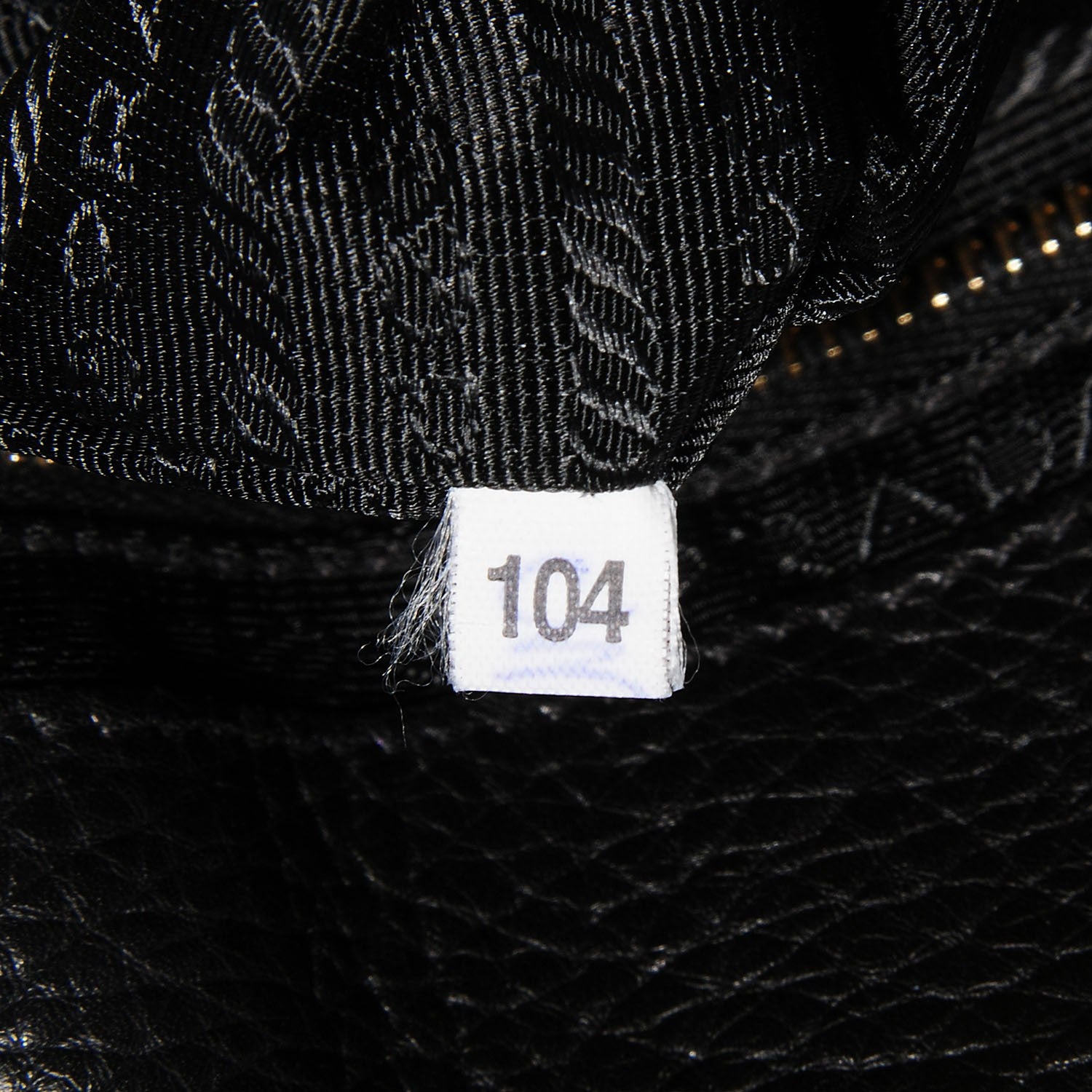 Prada Vitello Daino Pushlock Hobo Black 8 of 8