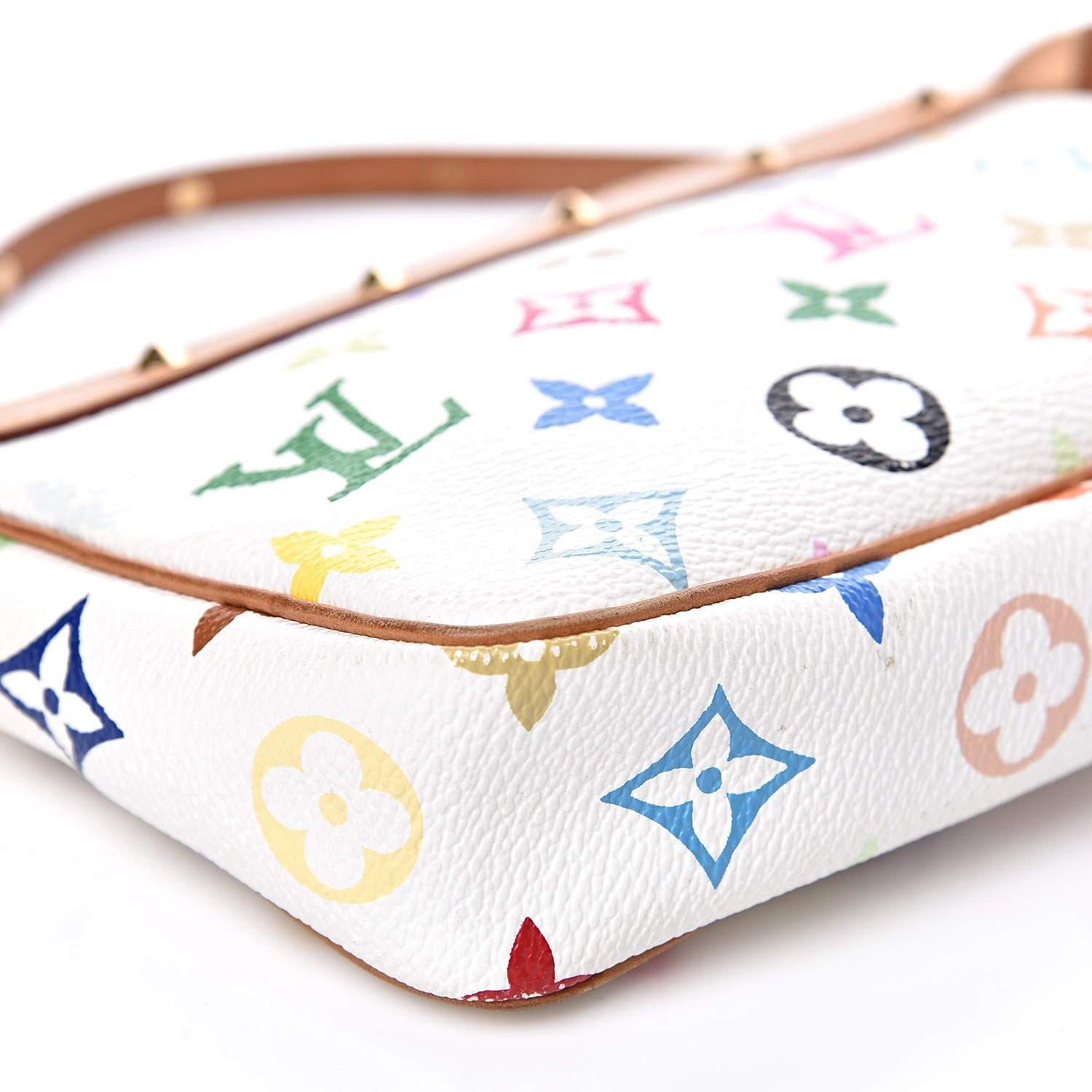 Louis Vuitton Monogram Multicolor Pochette Accessories White 8 of 14