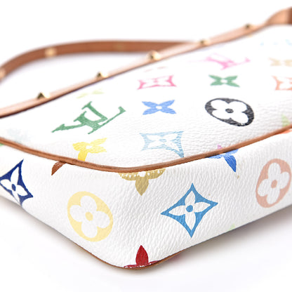 Louis Vuitton Monogram Multicolor Pochette Accessories White 8 of 14