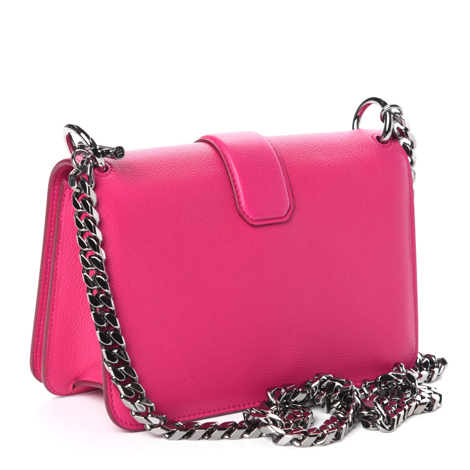 Tom Ford Grained Calfskin Tara Chain Shoulder Bag Pink 3 of 9