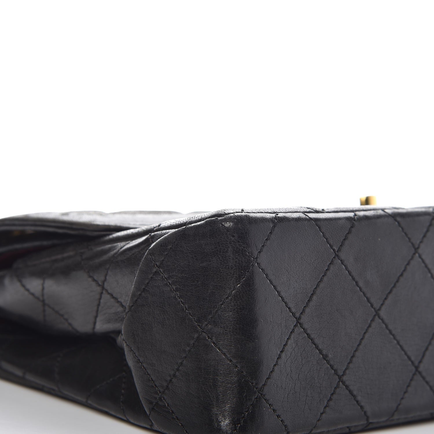 Chanel Lambskin Quilted Medium Double Flap Black 11 of 13