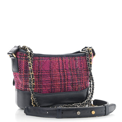 Chanel Tweed Calfskin Small Gabrielle Hobo Dark Navy 3 of 8