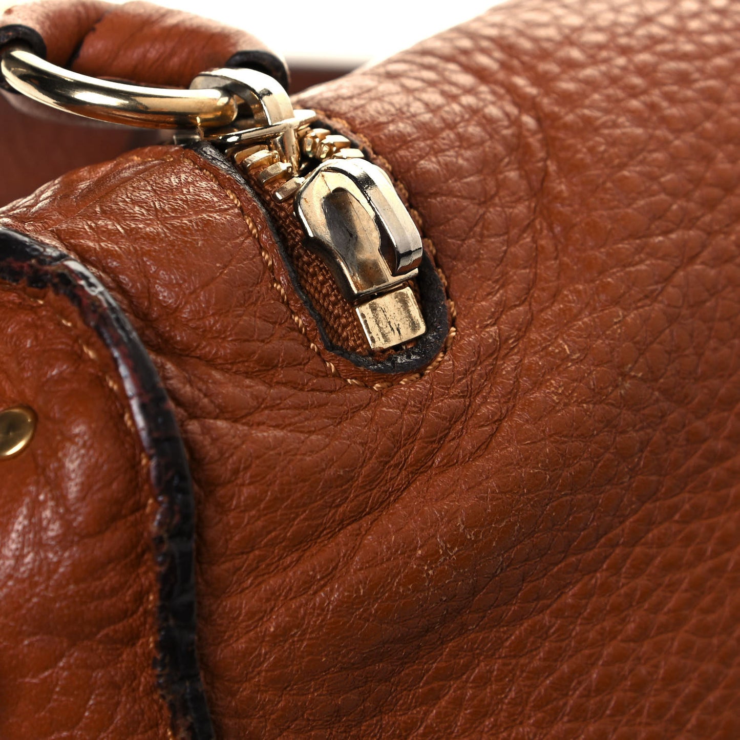 Calfskin Medium Marcie Round Zip Crossbody Bag Tan