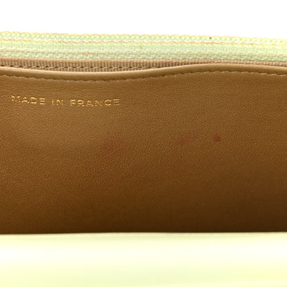 Chanel Lambskin Quilted CC Pearl Crush Wallet on Chain WOC Light Green 18 of 23