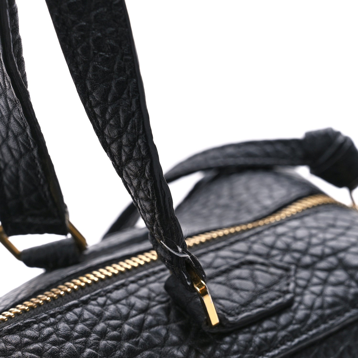 Celine Bullhide Calfskin Medium Ring Bag Black 12 of 13