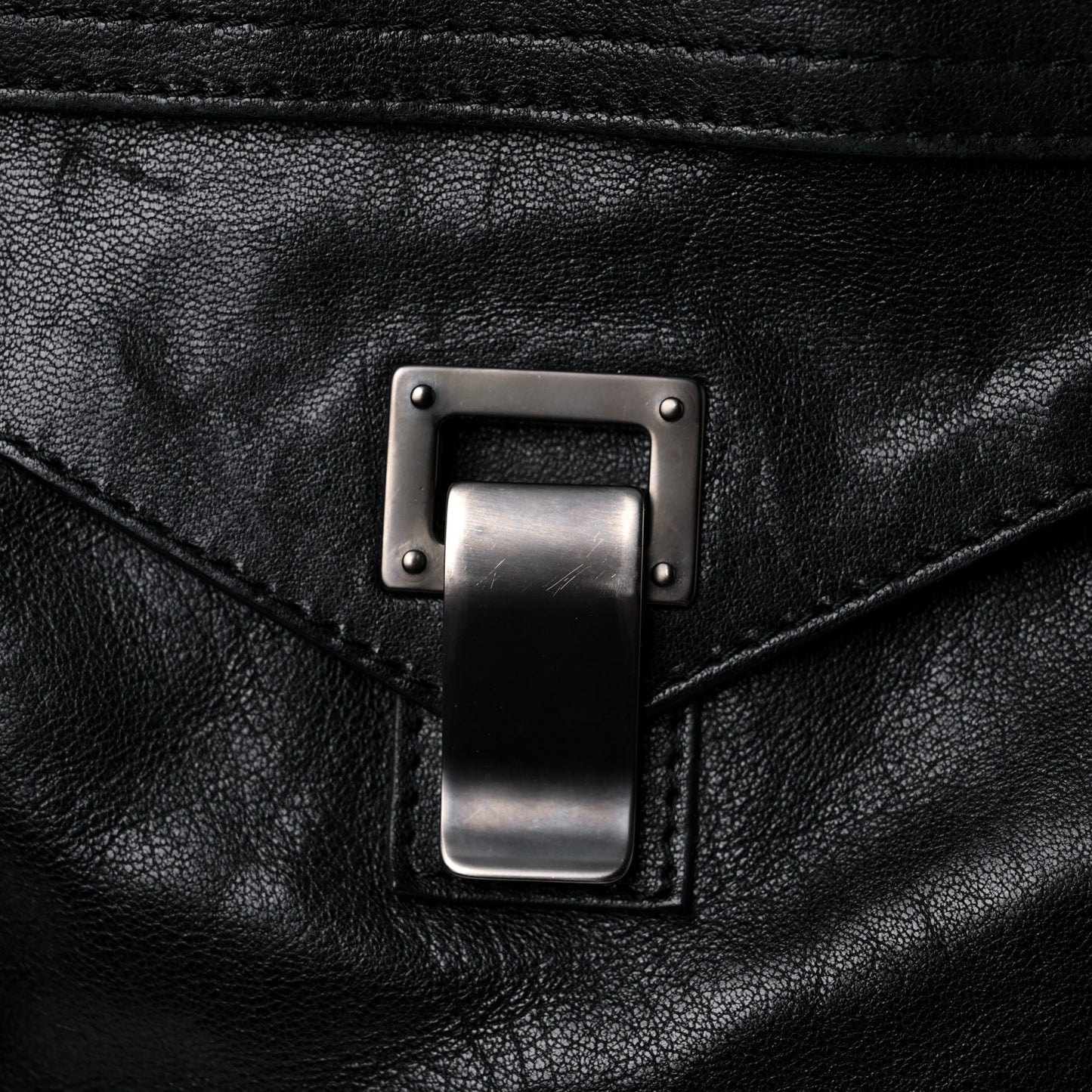 Lambskin PS1 Tote Black
