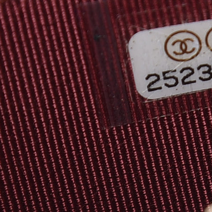 Chanel Iridescent Caviar Quilted Zip Coin Purse Burgundy 7 of 8