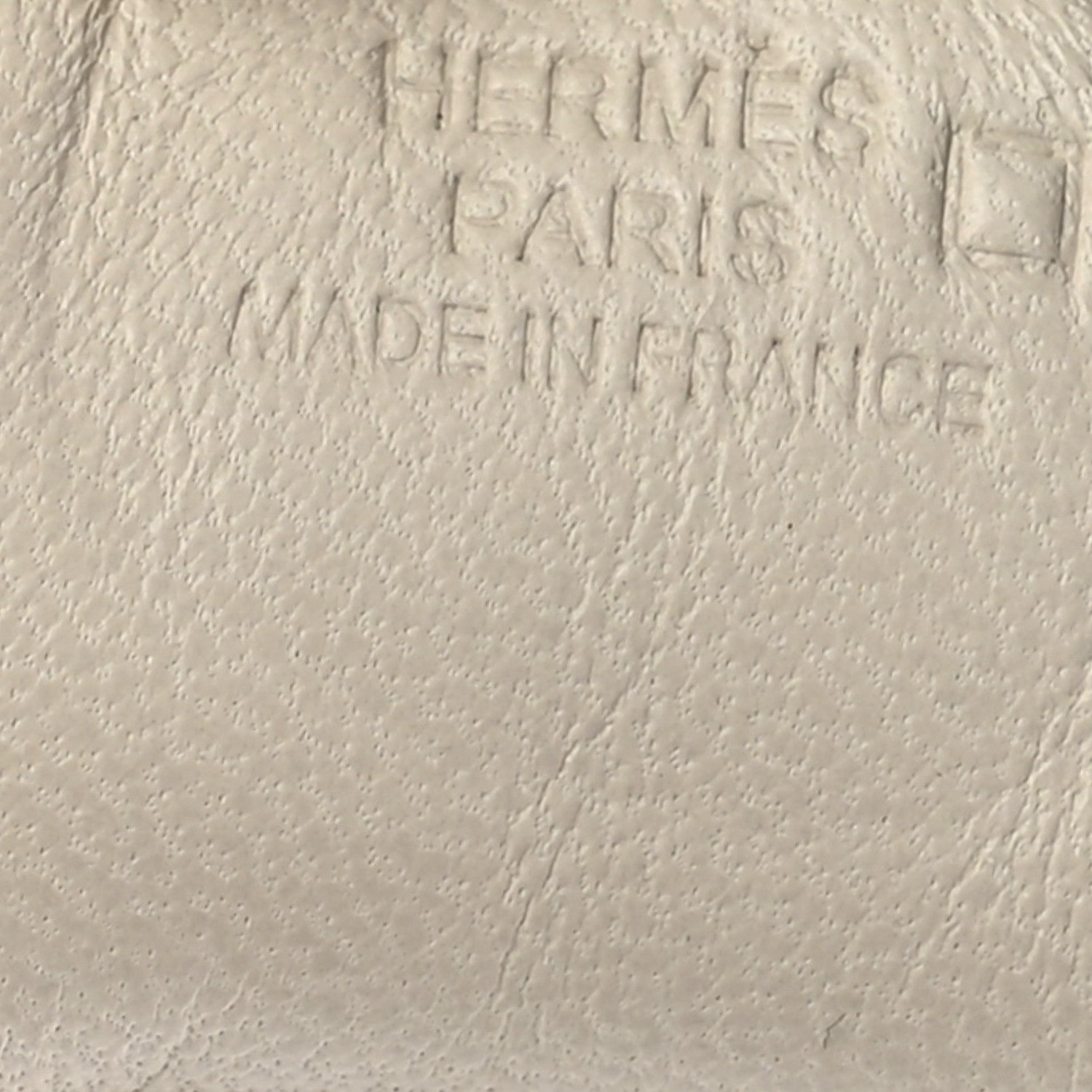 Hermes Milo Lambskin Matte Alligator Touch Grigri Rodeo Horse Bag Charm PM Craie Nata Beton 4 of 5