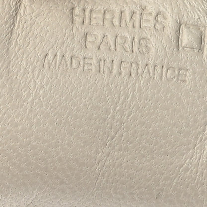Hermes Milo Lambskin Matte Alligator Touch Grigri Rodeo Horse Bag Charm PM Craie Nata Beton 4 of 5