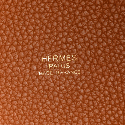 Hermes Taurillon Clemence Picotin Lock 22 MM Gold 6 of 11