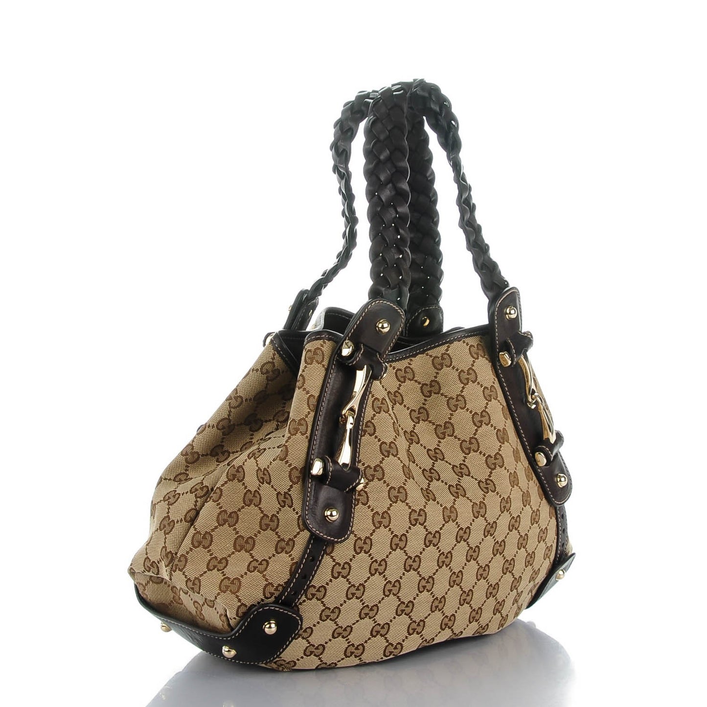 Monogram Small Pelham Shoulder Bag Dark Brown