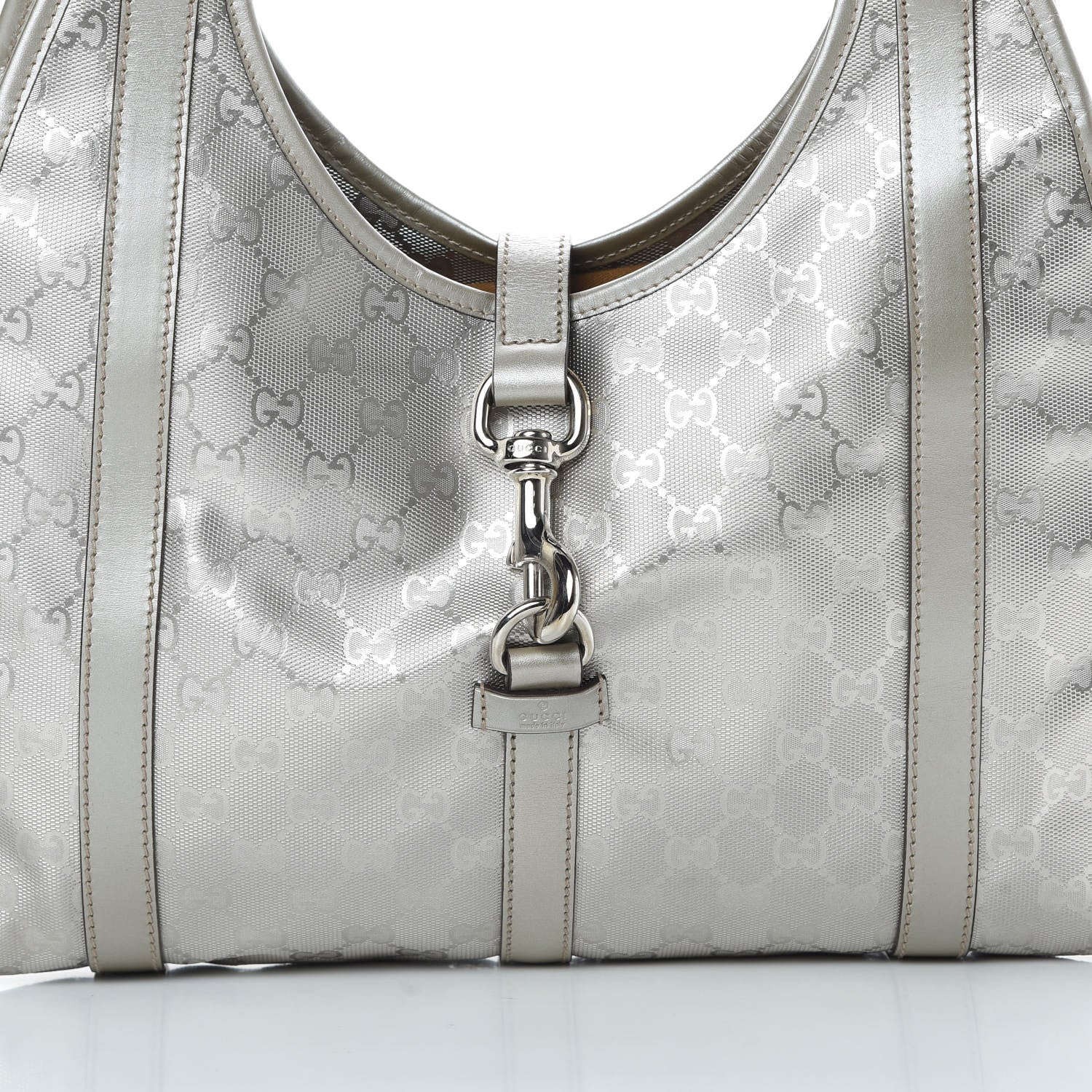 Gucci Imprime Monogram Medium Joy Shoulder Bag Silver 8 of 12