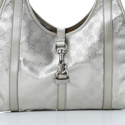 Gucci Imprime Monogram Medium Joy Shoulder Bag Silver 8 of 12