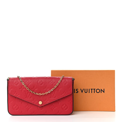 Louis Vuitton Empreinte Pochette Felicie Chain Wallet Scarlet 13 of 13
