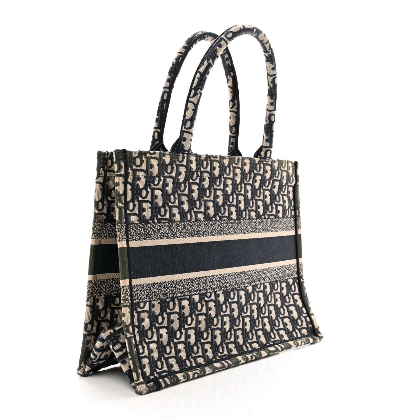 Oblique Medium Book Tote Blue Multicolor