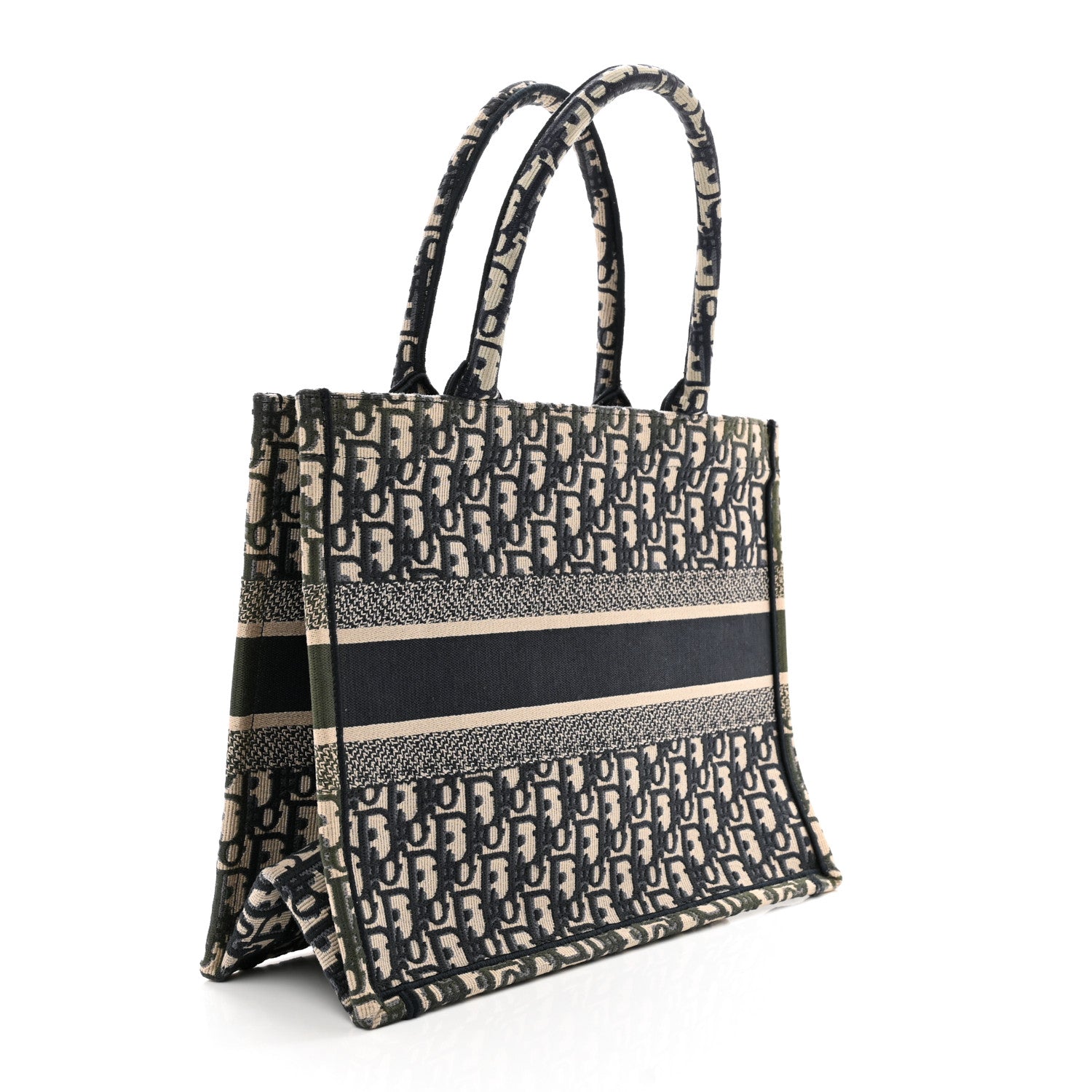 Christian Dior Oblique Medium Book Tote Blue Multicolor 3 of 12