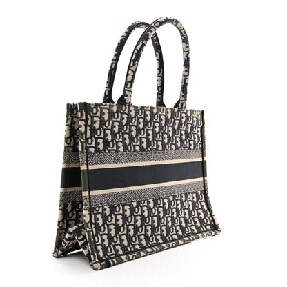 Christian Dior Oblique Medium Book Tote Blue Multicolor 3 of 12