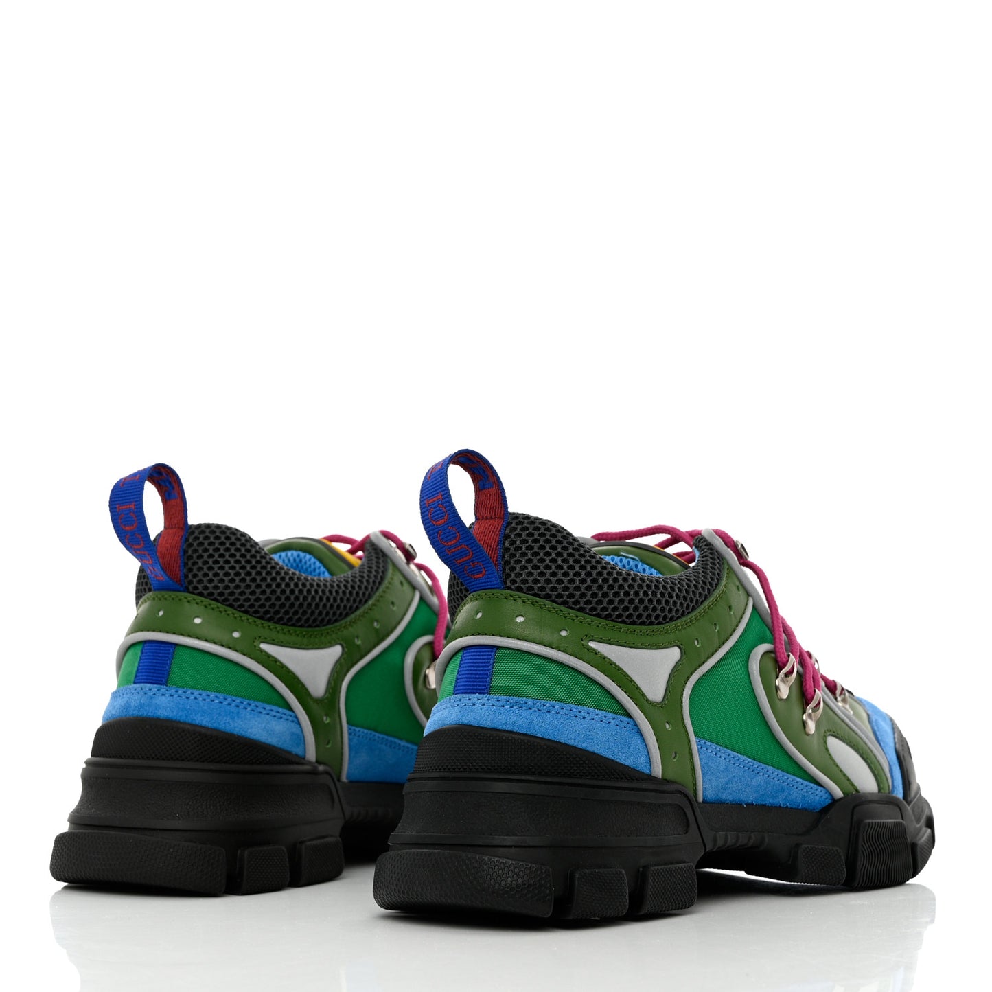 X SEGA Mesh Suede Calfskin Mens Flashtrek Sneakers 8 New Shamarock Bright Splash Vintage Green