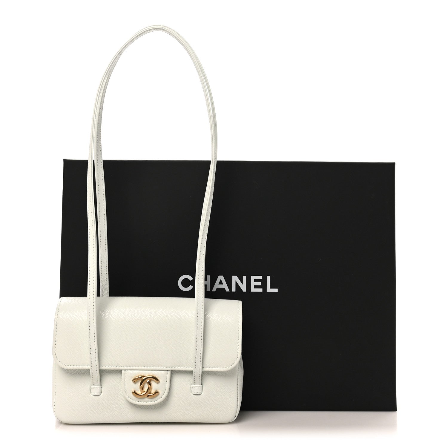Chanel Shiny Caviar Mini Preppy Coco Shoulder Bag Light Blue 11 of 11