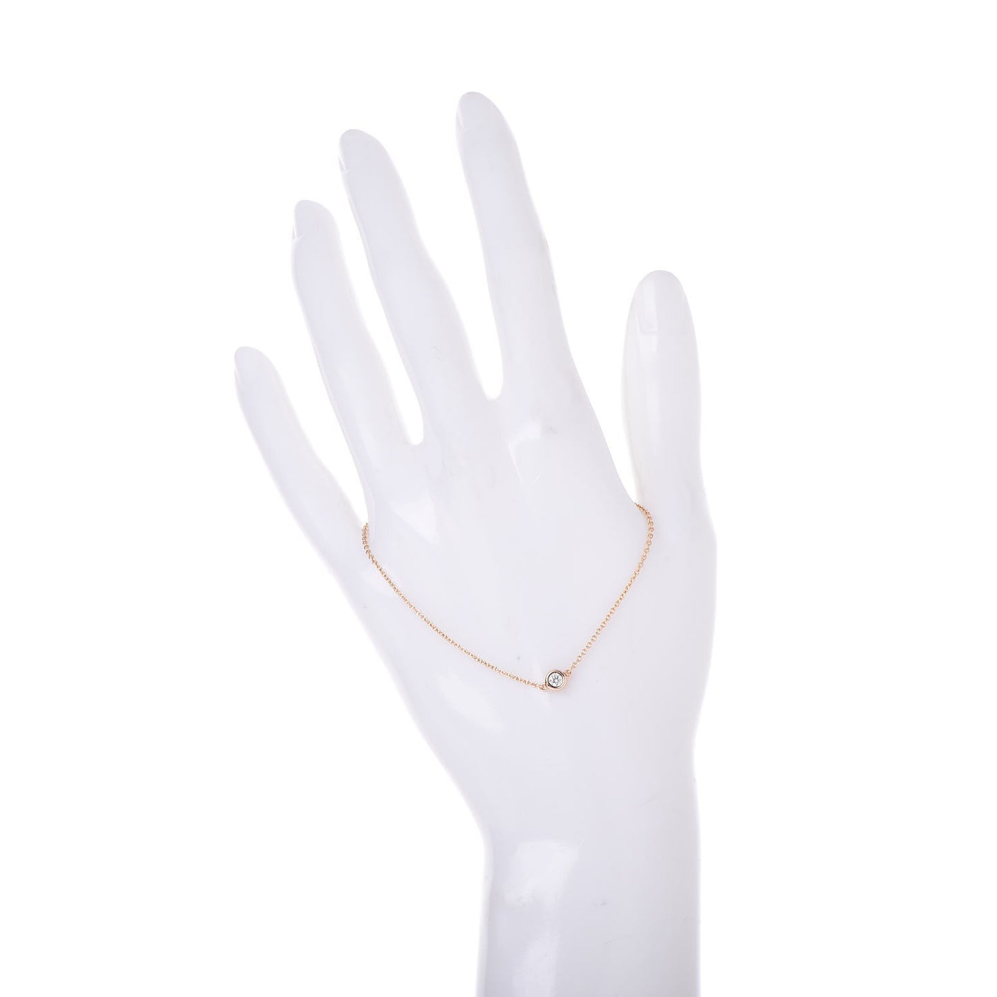 18K Rose Gold Diamond .08ct Elsa Peretti Diamonds by the Yard Bracelet