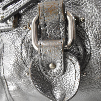 Chloe Leather Paddington Metallic Silver 8 of 13