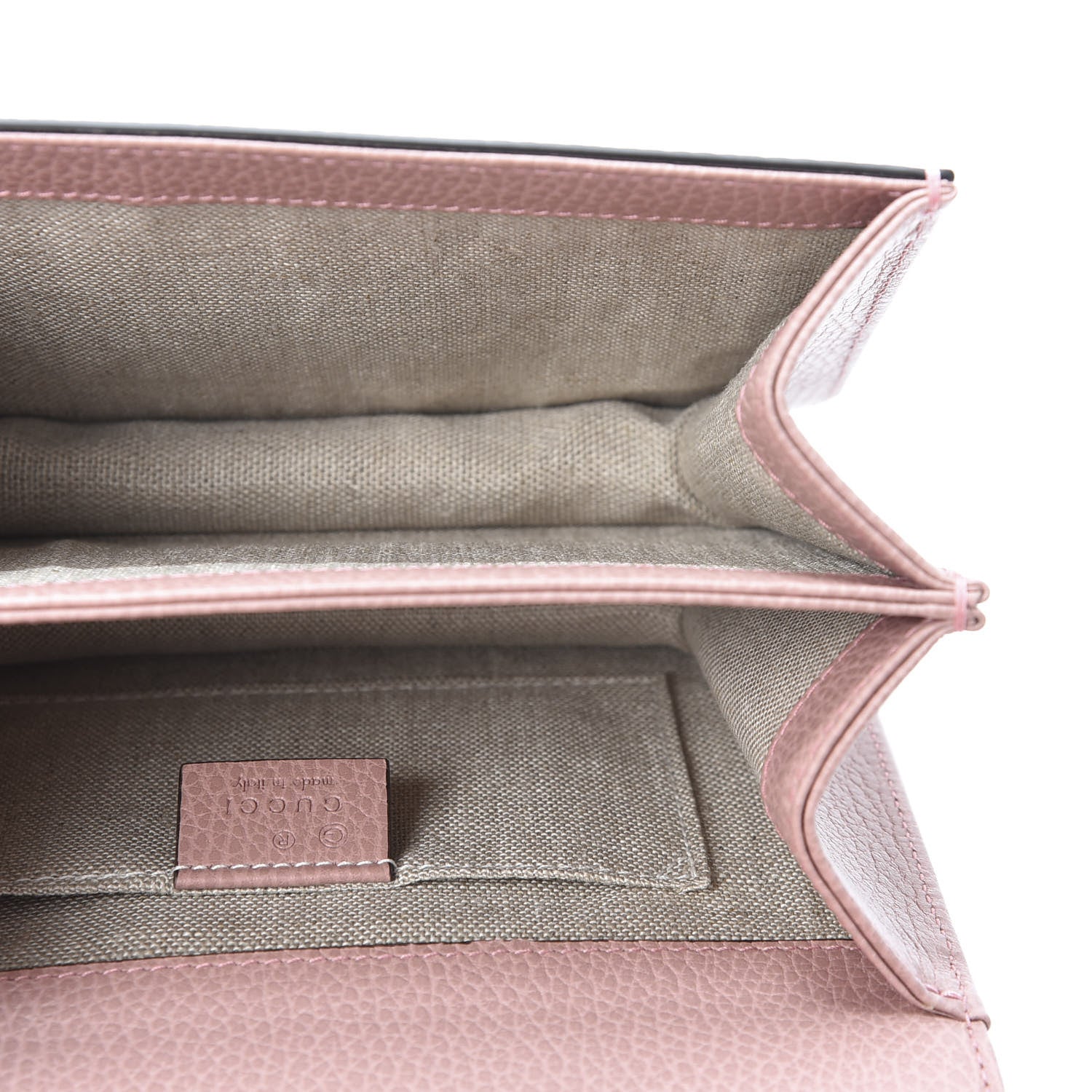 Gucci Dollar Calfskin Small Interlocking G Shoulder Bag Soft Pink 3 of 8