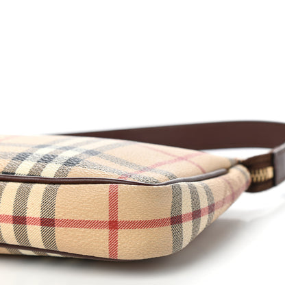 Burberry Haymarket Check Pochette Chocolate 9 of 10