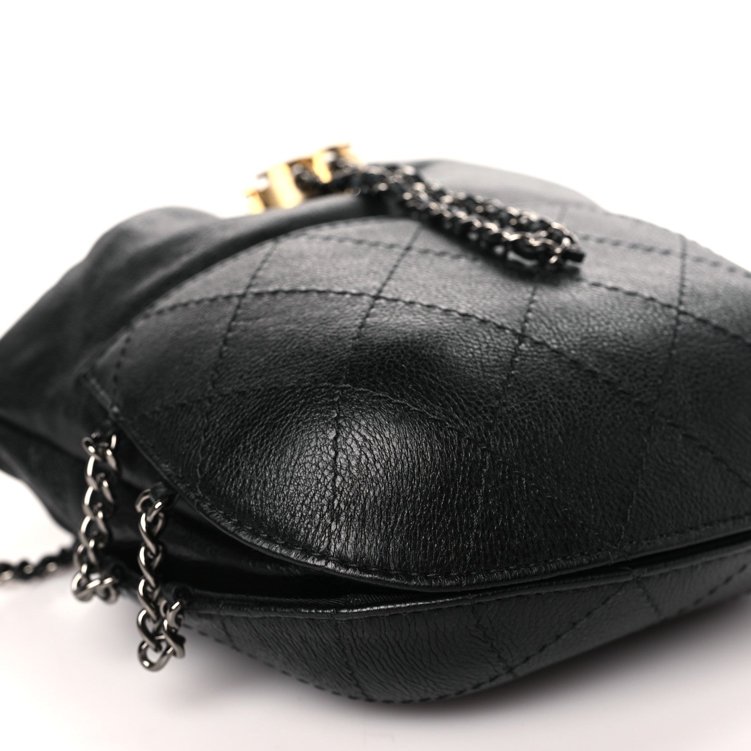 Chanel Calfskin Quilted Small Gabrielle Bucket Black 8 of 10