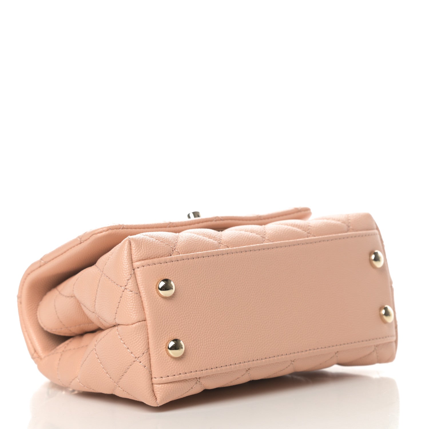 Chanel Caviar Quilted Extra Mini Coco Handle Flap Rose Clair 4 of 11