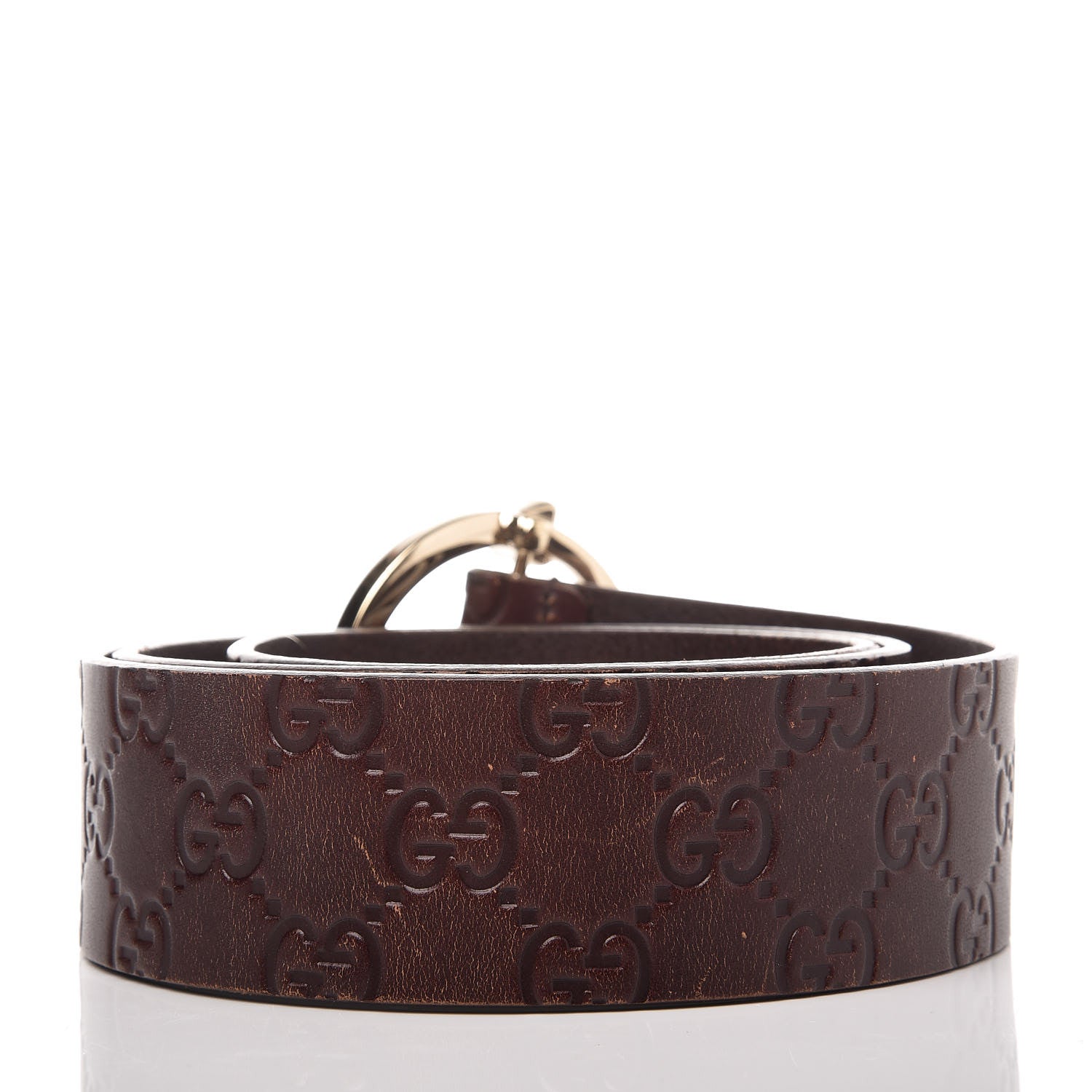 Gucci Guccissima Signature Belt 90 36 Dark Brown 3 of 8