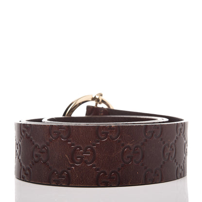 Gucci Guccissima Signature Belt 90 36 Dark Brown 3 of 8