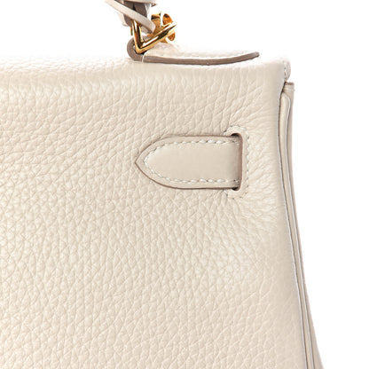 Hermes Taurillon Clemence Kelly Retourne 28 Craie 37 of 46