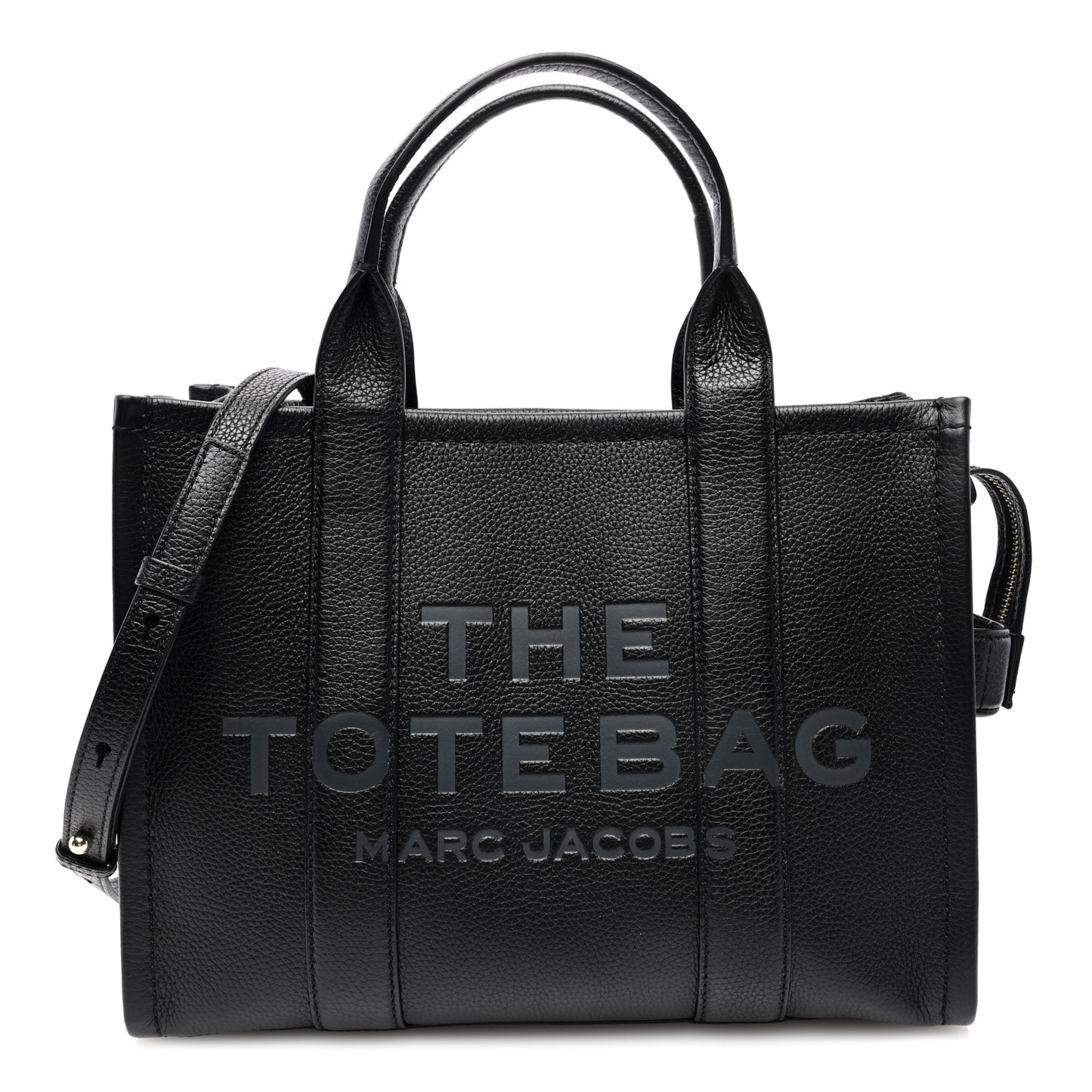 Grained Calfskin Medium The Tote Bag Black