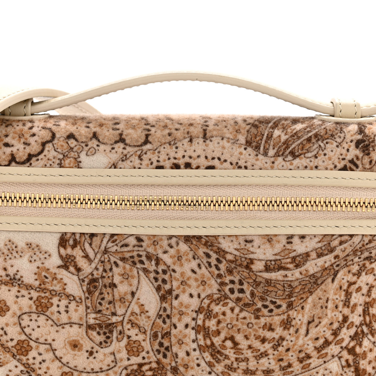 Cashmere Horse Extra Pocket Pouch L19 Beige Multicolor