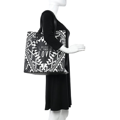 Givenchy Calfskin Power of Love Print Tote Black 2 of 9