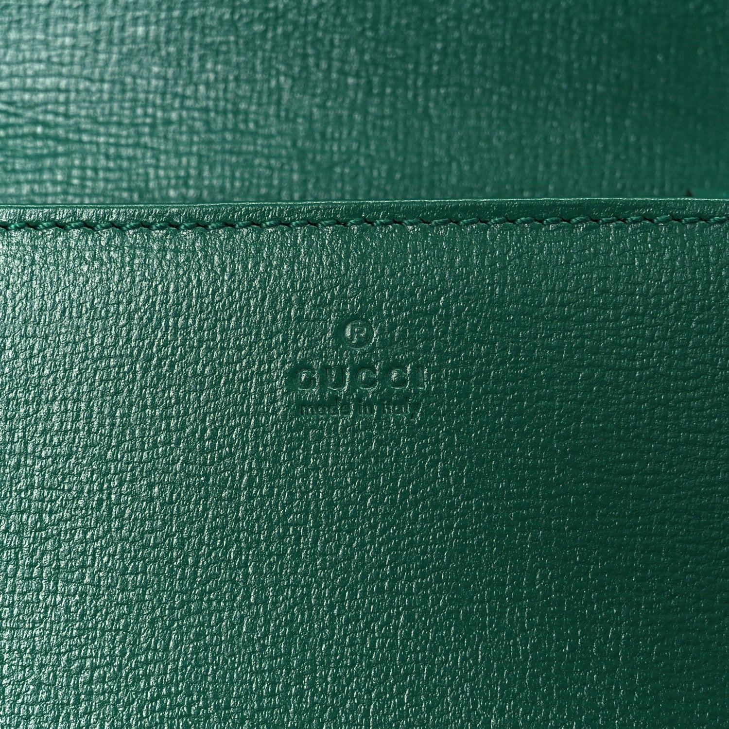 Gucci Azalea Calfskin Enamel Horsebit 1955 Wallet On Chain Emerald Green 12 of 19