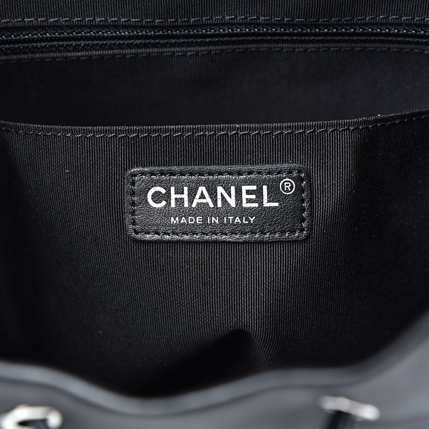 Chanel Calfskin Chevron Quilted Large Urban Spirit Backpack Black 6 of 15