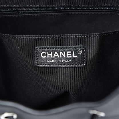 Chanel Calfskin Chevron Quilted Large Urban Spirit Backpack Black 6 of 15