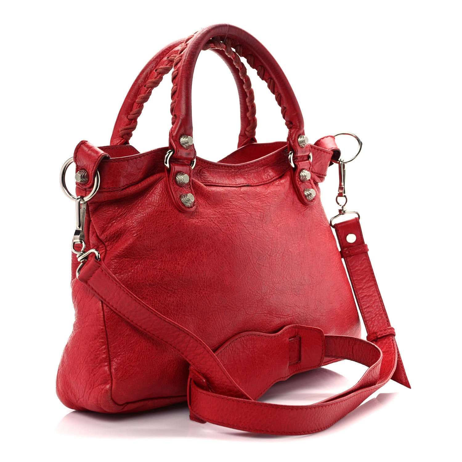 Balenciaga Agneau Giant 12 Silver Hardware Town Rouge Coquelicot 3 of 14