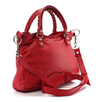 Balenciaga Agneau Giant 12 Silver Hardware Town Rouge Coquelicot 3 of 14